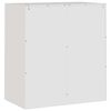 vidaXL Buffet blanc 67x39x73 cm acier