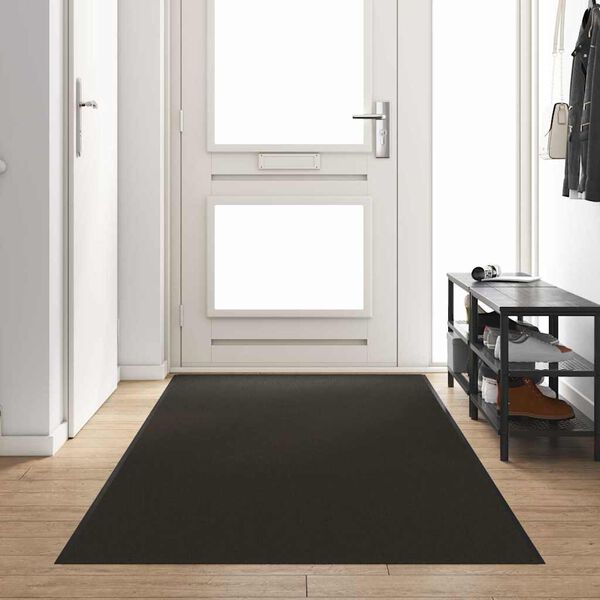 vidaXL Tapis d'entrée Autre Noir 120 x 350 cm Polyamide et PVC