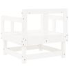 vidaXL Chaises de jardin lot de 2 blanc bois massif de pin