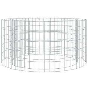 vidaXL Foyer en gabion &Oslash; 100 cm fer galvanis&eacute;