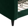vidaXL Lit de repos sans matelas vert fonc&eacute; 100x200 cm velours