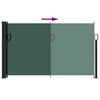 vidaXL Auvent latéral rétractable vert foncé 120x600 cm