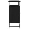 vidaXL Buffet Ch&ecirc;ne noir 100 x 35 x 80 cm Bois d'ing&eacute;nierie
