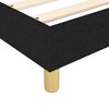 vidaXL Sommier &agrave; lattes de lit avec matelas Noir 140x200 cm Tissu