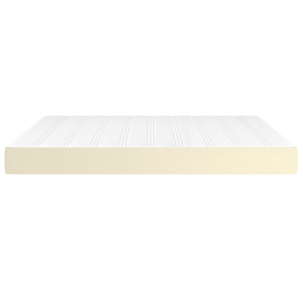 vidaXL Matelas de lit &agrave; ressorts ensach&eacute;s fermet&eacute; moyenne Cr&egrave;me 180x200x20 cm