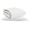 vidaXL Duvet d'hiver avec oreiller 2 pi&egrave;ces Blanc Plume de canard