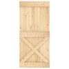 vidaXL Porte NARVIK Naturel 95 x 210 cm Bois de pin massif