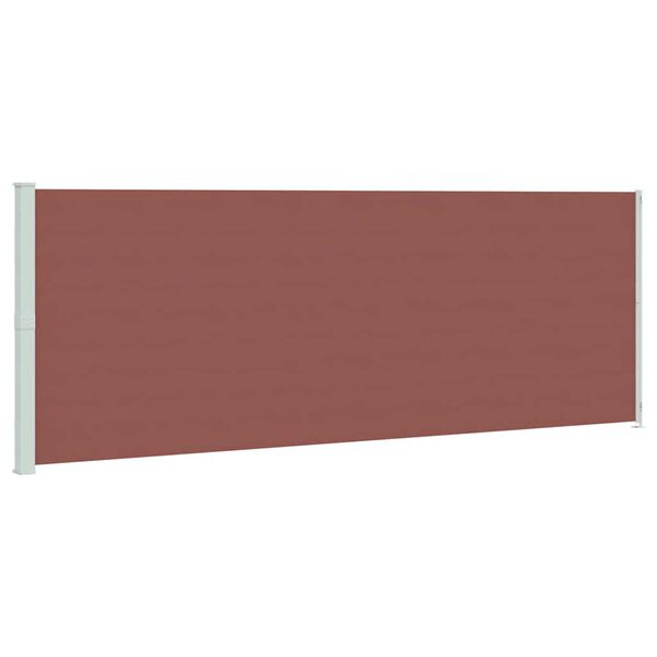 vidaXL Auvent lat&eacute;ral r&eacute;tractable de patio 220x600 cm Marron