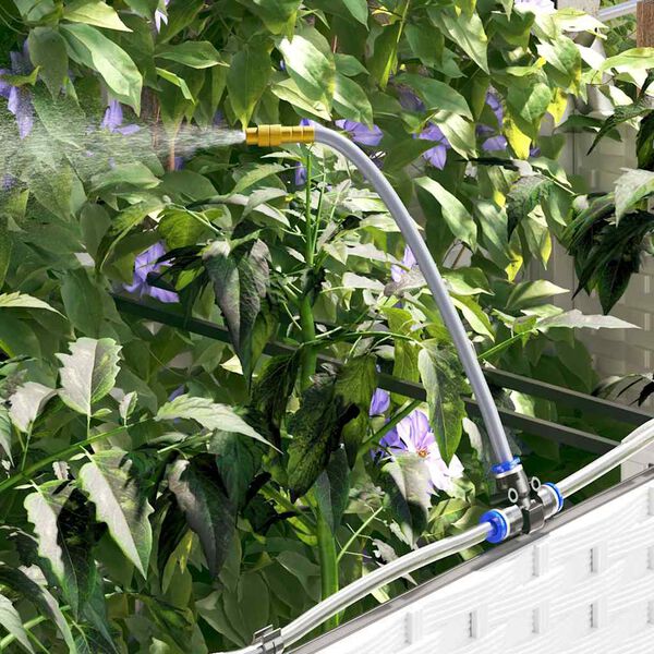 vidaXL Cache-pot de jardin 4 pcs Blanc Acier