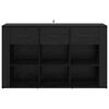 vidaXL Buffet Ch&ecirc;ne noir 100 x 30 x 59,5 cm Bois d'ing&eacute;nierie