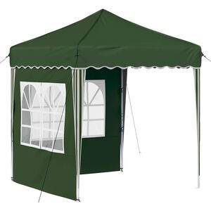vidaXL Tente de f&ecirc;te pop-up Vert 195 x 195 x 245 cm Tissu Oxford
