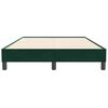 vidaXL Cadre de lit sans matelas vert fonc&eacute; 120x210 cm velours