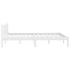 vidaXL Cadre de lit sans matelas blanc bois de pin massif