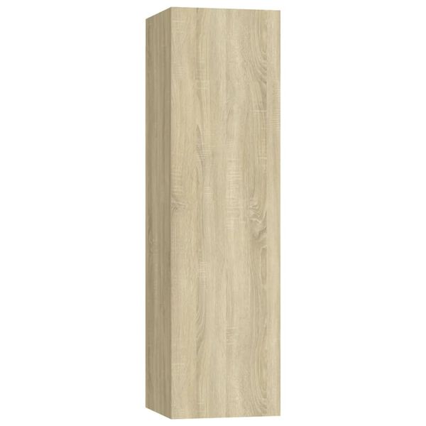 vidaXL Meubles TV 4 pcs Chêne sonoma 30,5x30x110 cm Bois d'ingénierie