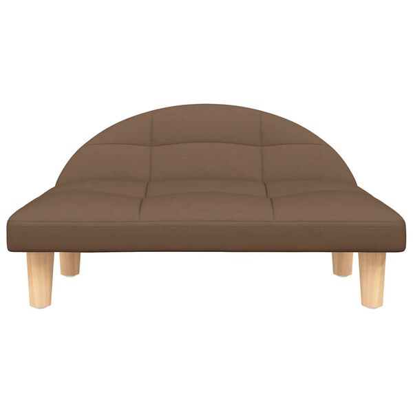 vidaXL Lit pour chien marron 70x52x30 cm tissu