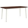 vidaXL Table &agrave; manger en bord vivant 160 x 80 x 75 cm