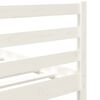 vidaXL Cadre de lit sans matelas blanc 90x190 cm bois massif