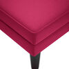 vidaXL Fauteuil long avec coussin et accoudoir droit rouge bordeaux