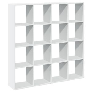 vidaXL Biblioth&egrave;que blanc 137,5x29x137,5 cm bois d'ing&eacute;nierie