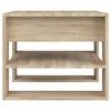 vidaXL Table basse ch&ecirc;ne sonoma 55,5x55x45 cm bois d'ing&eacute;nierie