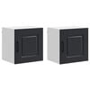 vidaXL Panneau de lave-vaisselle Kalmar 2 pcs Noir 40 x 31 x 40 cm