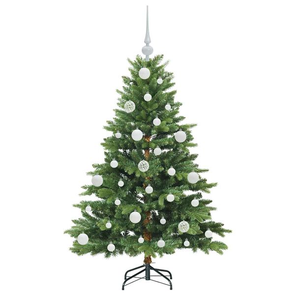 vidaXL Sapin de No&euml;l artificiel avec 150 LED Vert 120 cm PE et PVC