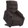 vidaXL Fauteuil inclinable marron foncé tissu