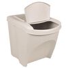 vidaXL Poubelles à ordures empilables 3 pcs Blanc 75 L Polypropylène