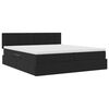 vidaXL Lit de Rangement avec matelas avec stockage Noir 100 x 200 cm