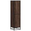 vidaXL Buffet haut ch&ecirc;ne marron 35,5x35x139 cm bois d'ing&eacute;nierie m&eacute;tal