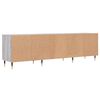 vidaXL Meuble TV sonoma gris 150x30x44,5 cm bois d'ing&eacute;nierie