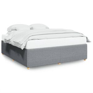 vidaXL Cadre de lit sans matelas gris clair 180x200 cm tissu