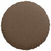 vidaXL Coussins de si&egrave;ge 2 pcs Marron &Oslash;40 x 13 cm tissu