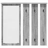 vidaXL Porte-manteau mural avec &eacute;tag&egrave;re Sonoma gris 84 x 10 x 80 cm