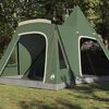 vidaXL Tente tipi avec toit avec stockage Vert 545 x 450 x 295 cm