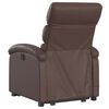vidaXL Fauteuil inclinable de massage &eacute;lectrique marron similicuir