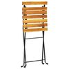 vidaXL Chaises de bistro pliables lot de 4 Bois d'acacia massif
