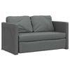 vidaXL Canap&eacute;-lit 2 en 1 gris fonc&eacute; 112x174x55 cm tissu