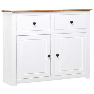 vidaXL Buffet Blanc 93x40x80 cm Pin Gamme Panama