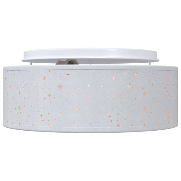 vidaXL Lampe de plafond Gris 30 x 13,5 cm tissu