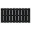 vidaXL T&ecirc;te de lit murale Noir 127,5x3x60 cm Bois massif de pin