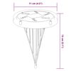 vidaXL Lampes solaires de sol et piquets de sol ext&eacute;rieur 4 pcs