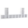 vidaXL Ensemble de meubles TV 5 pcs Blanc Bois d'ingénierie