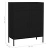 vidaXL Armoire de rangement Noir 80x35x101,5 cm Acier