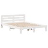 vidaXL Cadre de lit sans matelas blanc 160x200 cm bois de pin massif