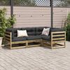 vidaXL Salon de jardin 4 pcs bois de pin impr&eacute;gn&eacute;