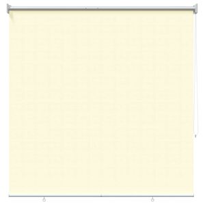 vidaXL Store roulant ext&eacute;rieur protection UV Cr&egrave;me Polyester