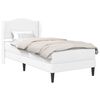 vidaXL Cadre de lit avec t&ecirc;te de lit Blanc 80 x 200 cm Simili cuir