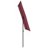 vidaXL Parasol de jardin et mât en aluminium 2x1,5 m rouge bordeaux