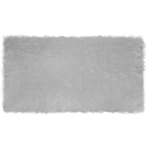 vidaXL Tapis en fausse TAFALLA Gris 60 x 110 cm Polyester